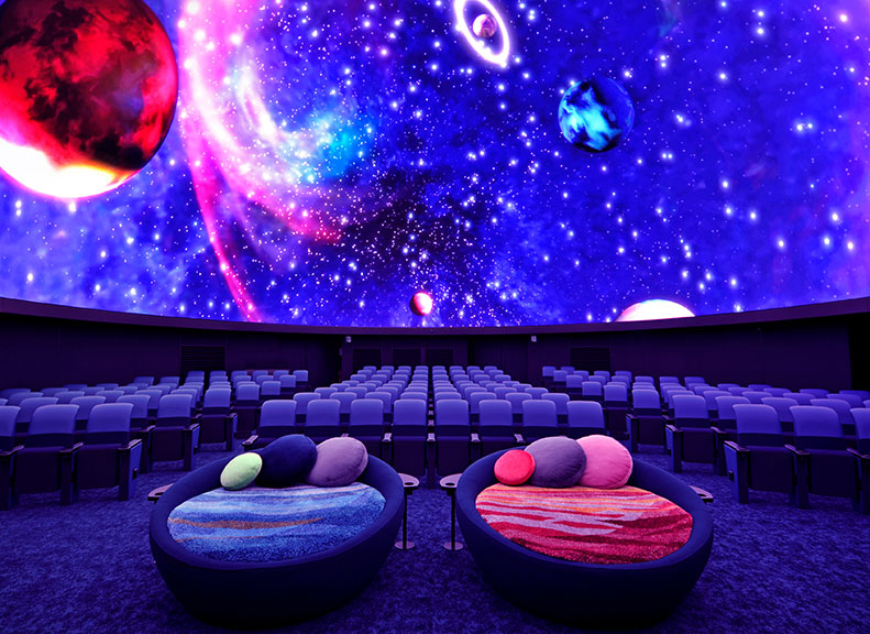 宛如被星空擁抱般LED星空劇場