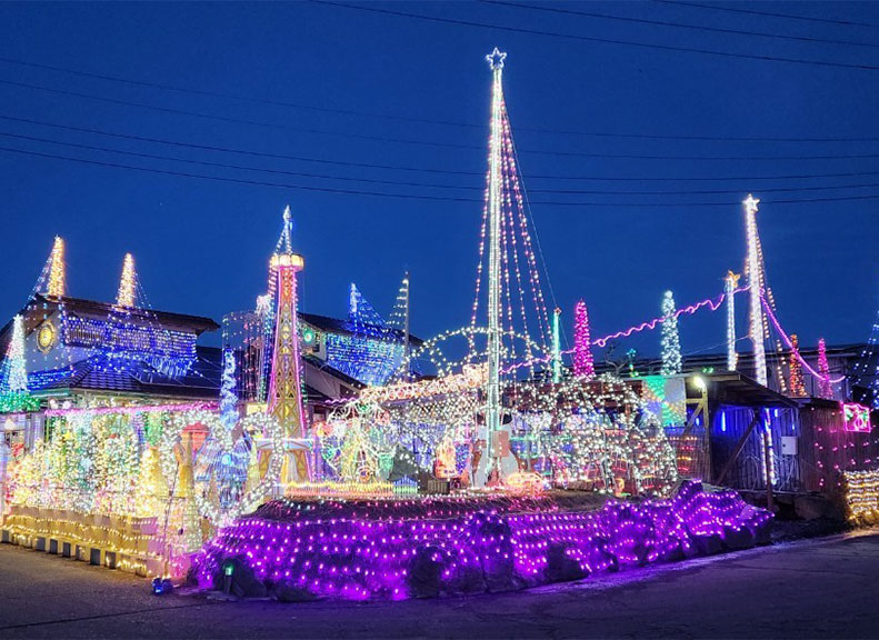 鉾田市的冬季風物詩燈飾