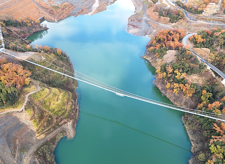 可以眺望市區景觀動感懸索橋