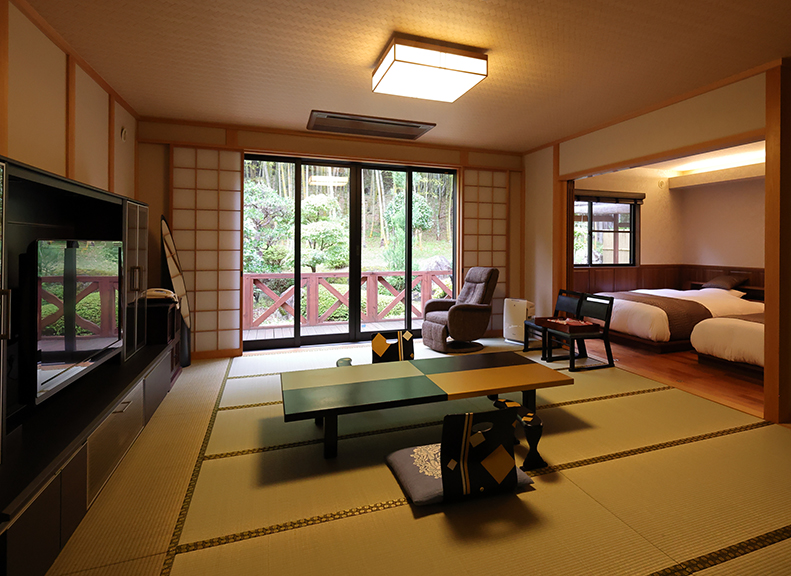 在特別的空間中度過附有專用露天浴池的住宿