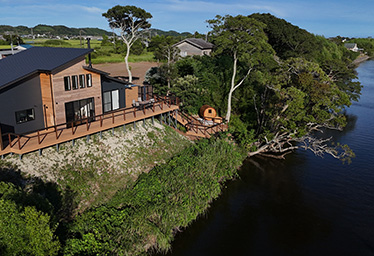 by the river Isumi
